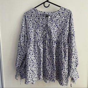 flora print blouse top